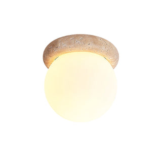 Travertine Asteroid Round Ceiling Lamp