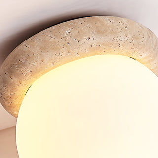 Travertine Asteroid Round Ceiling Lamp