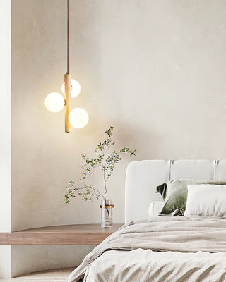 Travertine Ball Spheres Pendant Lamp