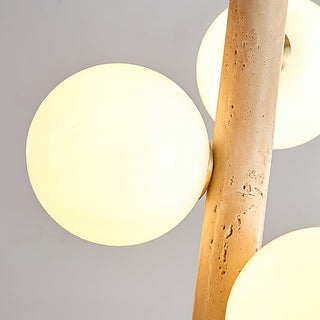Travertine Ball Spheres Pendant Lamp