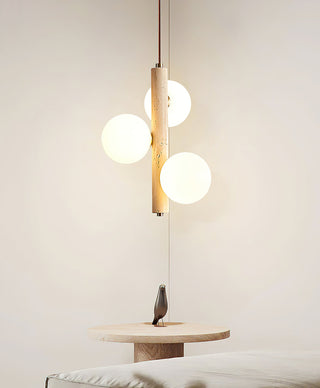 Travertine Ball Spheres Pendant Lamp