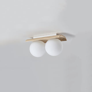 Travertine Bianca Globe Ceiling Lamp