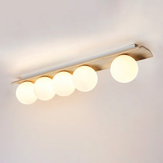 Travertine Bianca Globe Ceiling Lamp