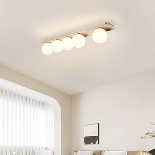 Travertine Bianca Globe Ceiling Lamp