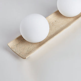 Travertine Bianca Globe Ceiling Lamp