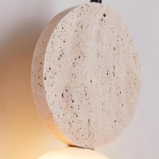 Travertine Cenari Sculpture Pendant Lamp