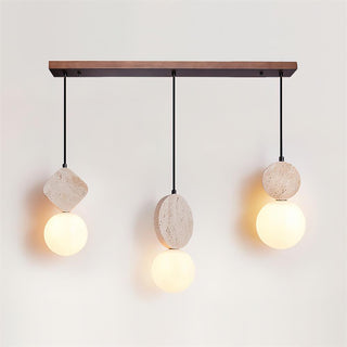 Travertine Cenari Sculpture Pendant Lamp