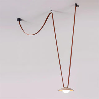 Travertine  Lasso Stone Leather Chandelier