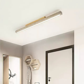 Travertine Column Rectangle Ceiling Light