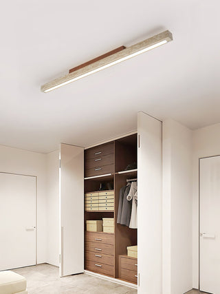 Travertine Column Rectangle Ceiling Light