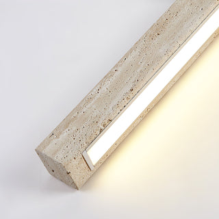 Travertine Column Rectangle Ceiling Light