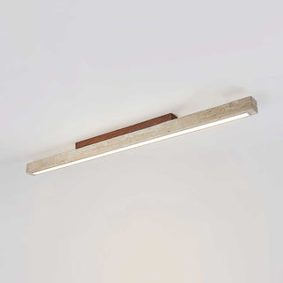 Travertine Column Rectangle Ceiling Light