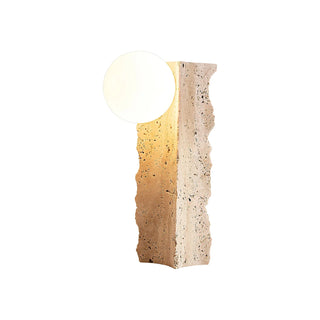 Travertine Conduit Table Lamp