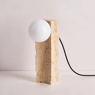 Travertine Conduit Table Lamp