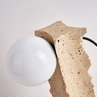 Travertine Conduit Table Lamp