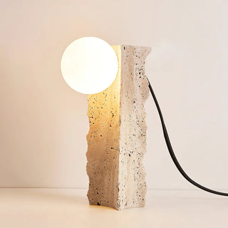 Travertine Conduit Table Lamp
