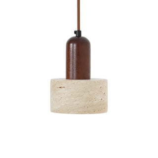 Travertine Cylinder Pendant Light