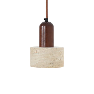 Travertine Cylinder Pendant Light