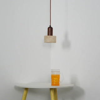 Travertine Cylinder Pendant Light