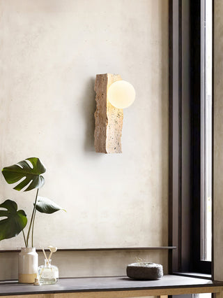 Travertine Daith Irregulate Wall Lamp