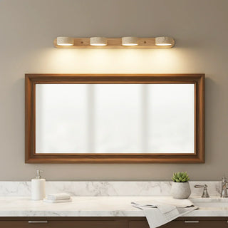 Travertine Duo Wood Wall Light