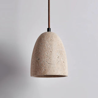 Travertine Grace Bell Pendant Lamp