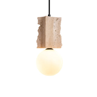 Travertine Irregulate Terra Orb Pendant Lamp