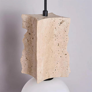 Travertine Irregulate Terra Orb Pendant Lamp