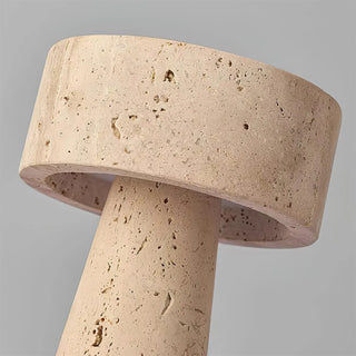 Travertine Kiwa Conical Table Lamp