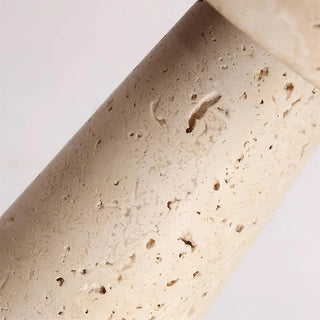 Travertine Kiwa Conical Table Lamp