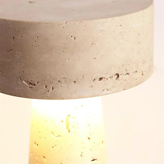 Travertine Kiwa Conical Table Lamp