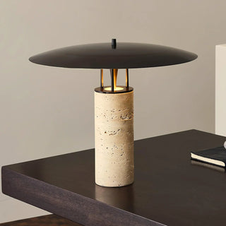 Travertine Luna Table Lamp