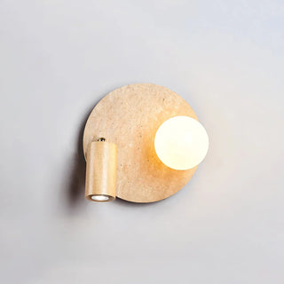 Travertine Lunara Duo Rotating Wall Light