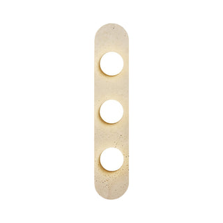 Travertine Oval Glass Wall Sconce