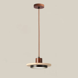 Travertine Retro Disc Pendant Lamp