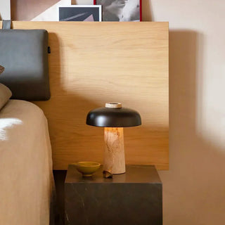 Travertine Reverse Table Lamp