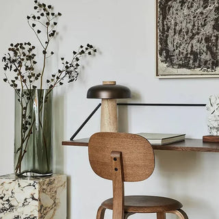 Travertine Reverse Table Lamp