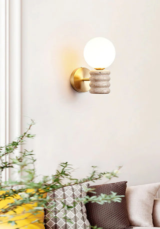Travertine Romus Wall Lamp
