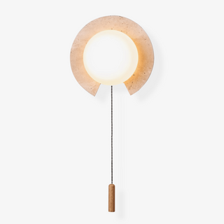 Travertine Round Solclip Wall Light