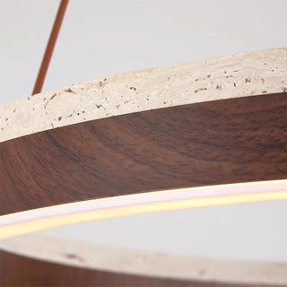 Travertine Solaro Round Chandelier