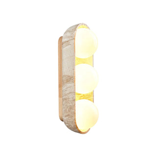 Travertine Solstice Trio Wall Sconce