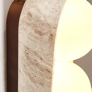 Travertine Solstice Trio Wall Sconce