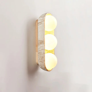 Travertine Solstice Trio Wall Sconce
