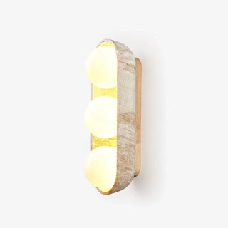 Travertine Solstice Trio Wall Sconce