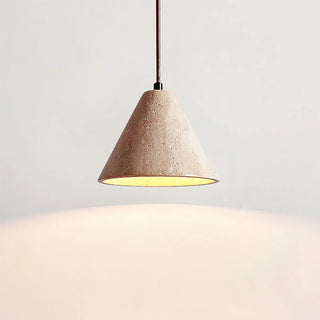 Travertine Terra Halo Pendant Light