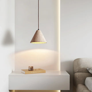 Travertine Terra Halo Pendant Light
