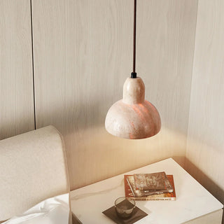 Travertine Terra Halo Pendant Light