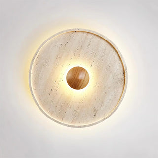 Travertine Tranquil Aura Disc Ceiling Light