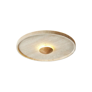 Travertine Tranquil Aura Disc Ceiling Light
