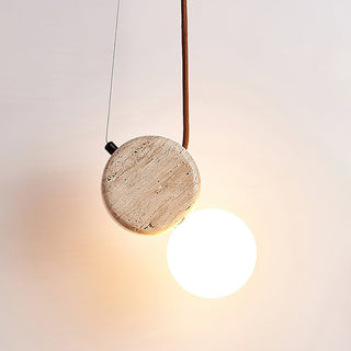 Travertine Tranquil Glow Pendant Lamp
